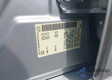 2010 Nissan Altima 2.5 S z USA, uszkodzony, nr VIN 1N4AL2AP4AN536561